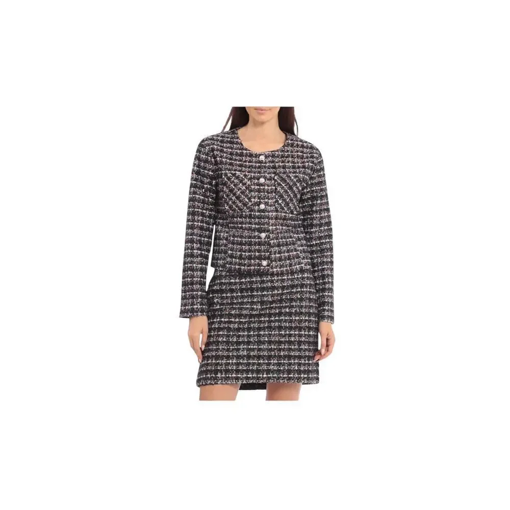 Bagatelle Bloomingdale’sTweed Cropped Jacket skirt set. long sleeve. Sz: L